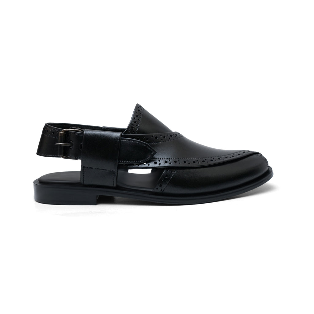 Peshawari Chappals 01-Black