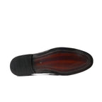 Croco Penny Leather Black