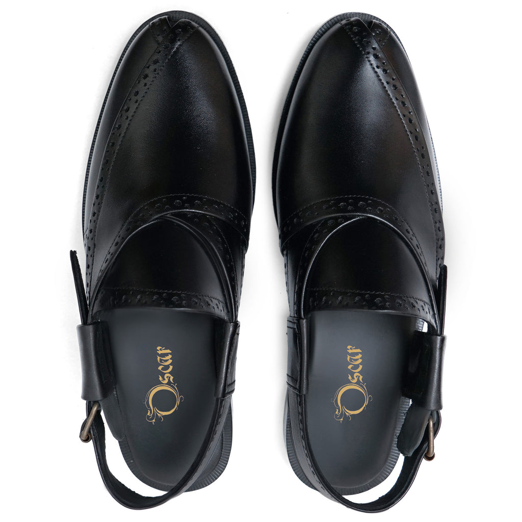 Peshawari Chappals 01-Black