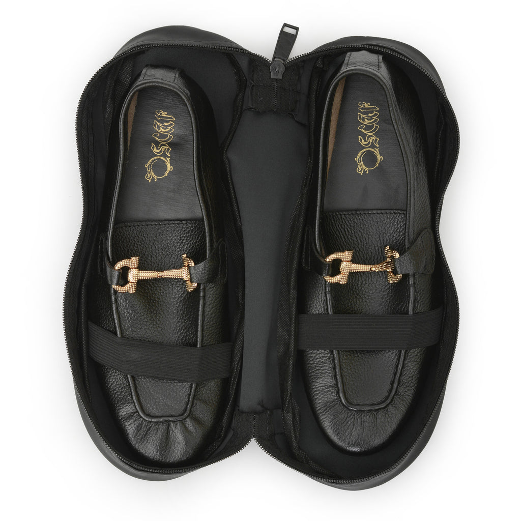 Oscar Black Foldable Soft Shoes