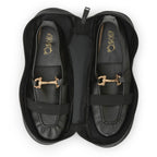 Oscar Black Foldable Soft Shoes