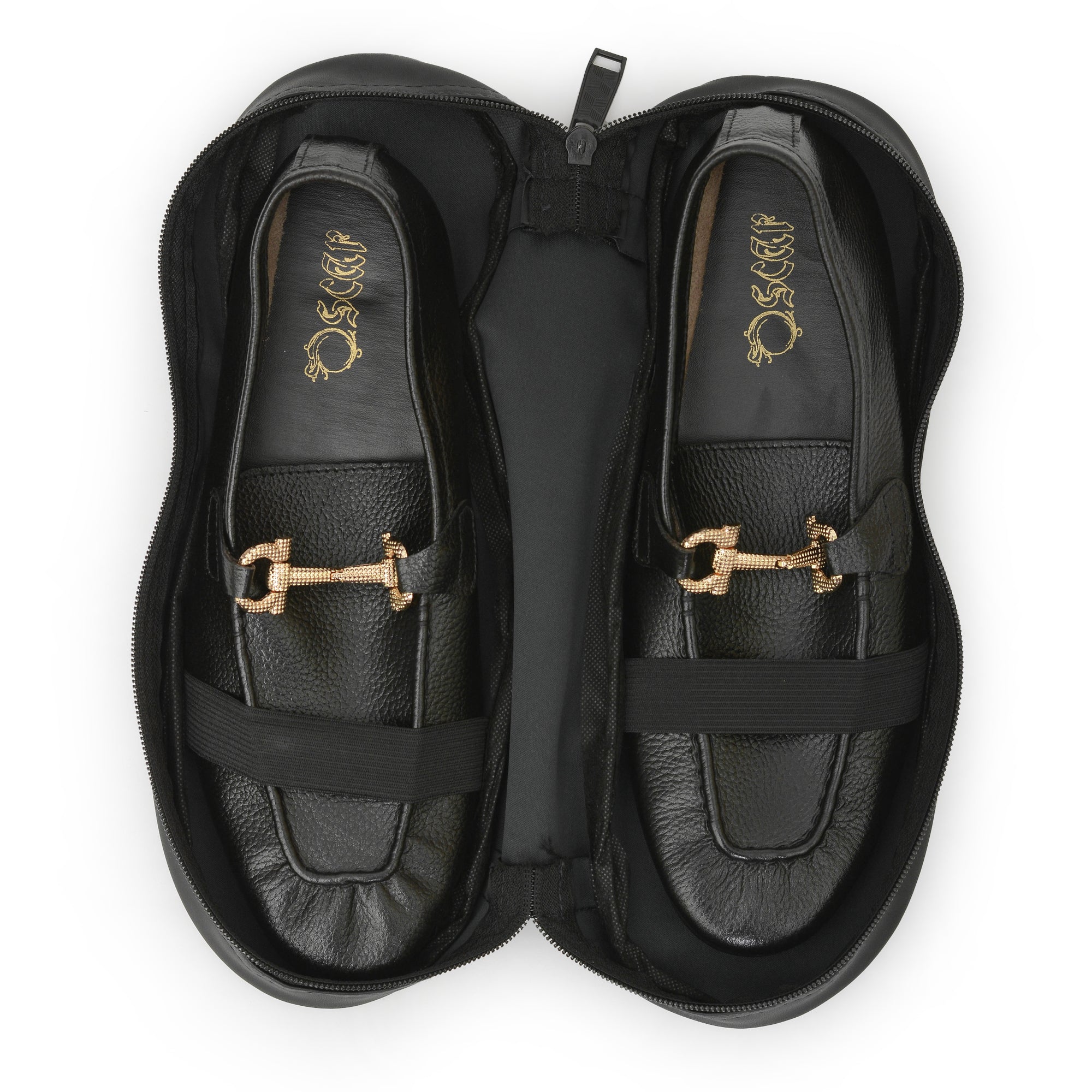 Oscar Black Foldable Soft Shoes