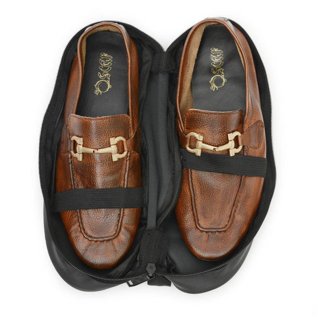 Oscar Brown Foldable Soft Shoes