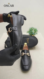 Oscar Black Foldable Soft Shoes